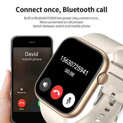 Revolutionary 2025 Smart Watch - Wireless Charging, Bluetooth Calls, and Custom Fitness Tracking for Men and Women