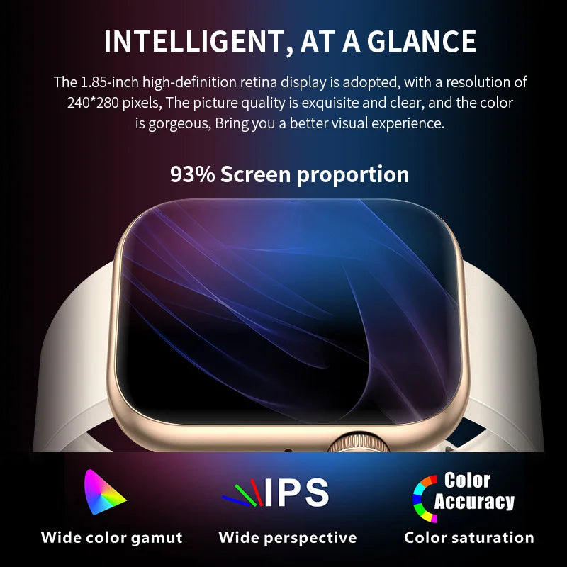 Revolutionary 2025 Smart Watch - Wireless Charging, Bluetooth Calls, and Custom Fitness Tracking for Men and Women